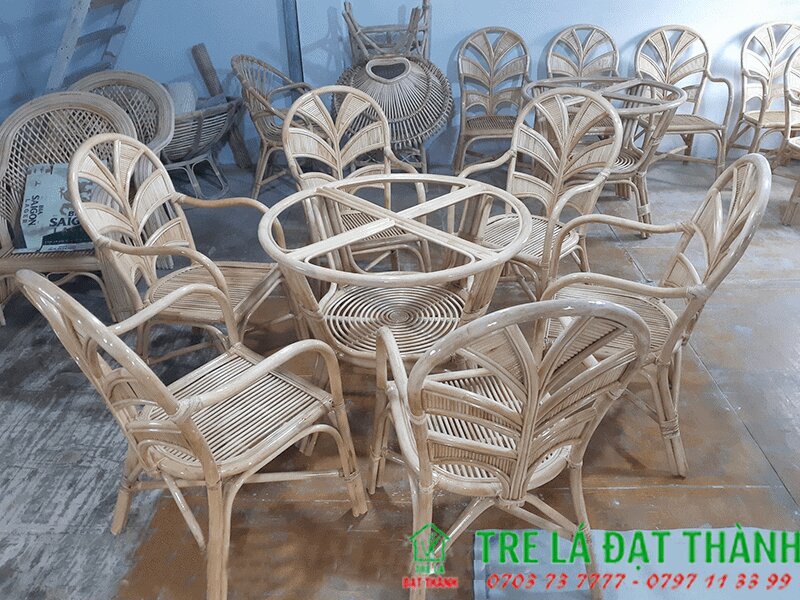 Ghế Thonet Mặt Mây - GTMM008